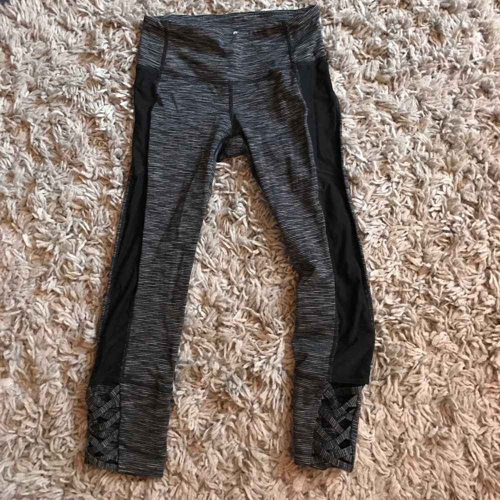 Athleta Gray and Black Leggings
